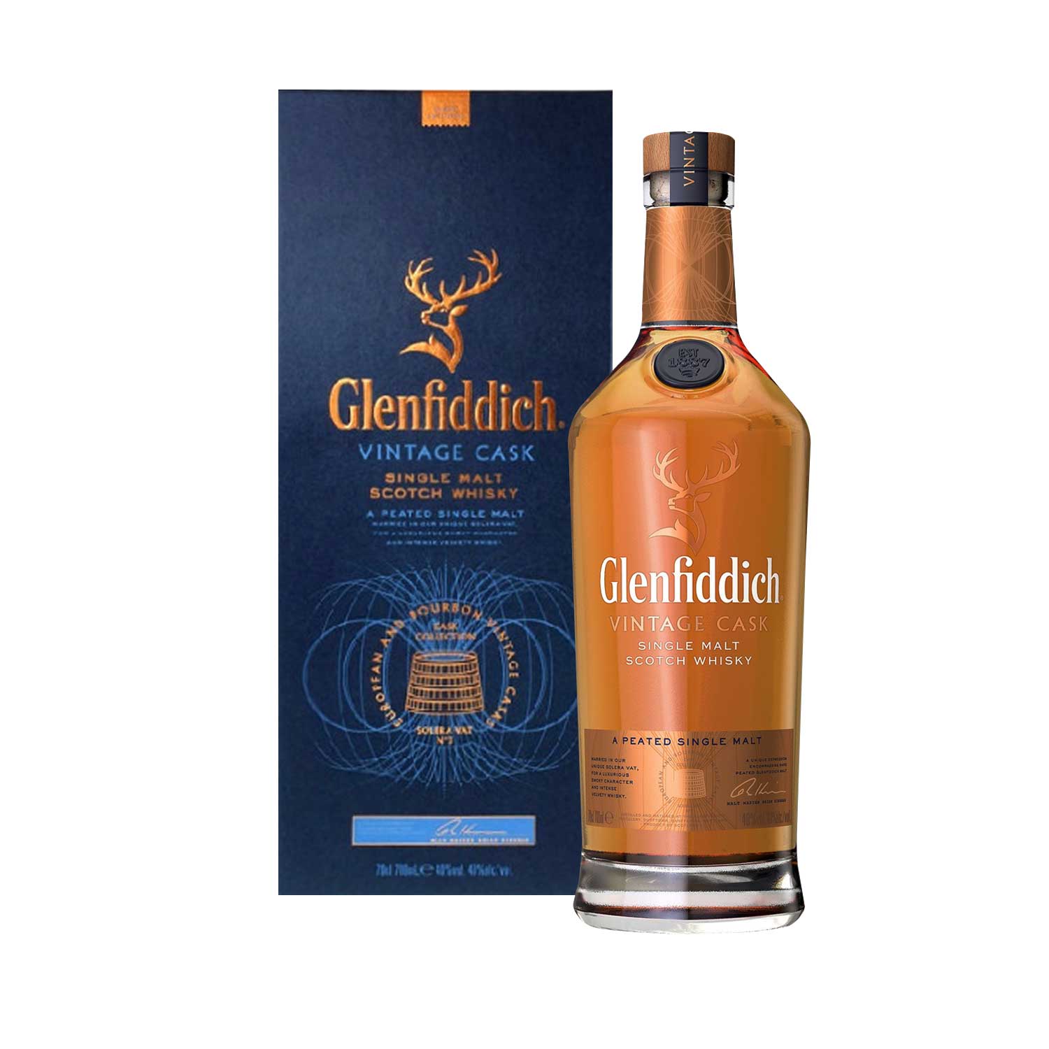 Glenfiddich vintage cask single malt whisky